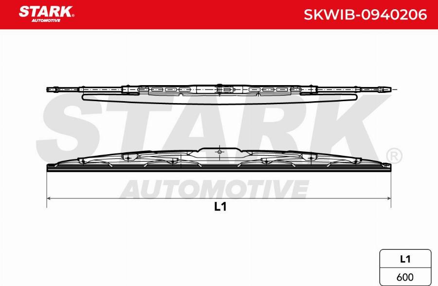 Stark SKWIB-0940206 - Щітка склоочисника autocars.com.ua