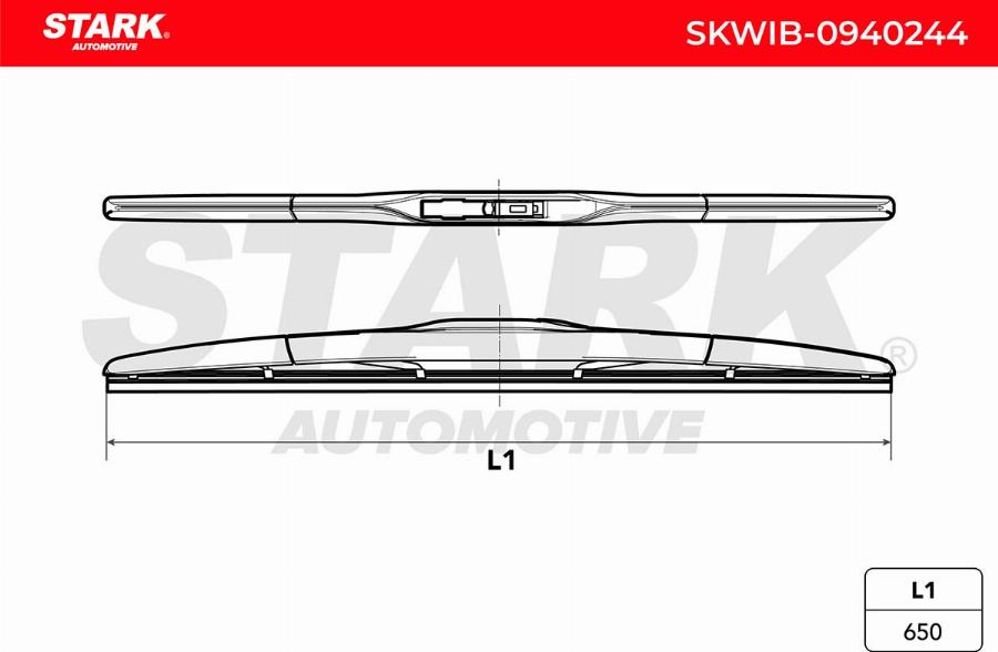 Stark SKWIB-0940244 - Щітка склоочисника autocars.com.ua