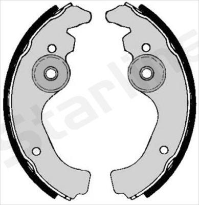 Starline BC 00660 - Комплект тормозных колодок, барабанные autodnr.net