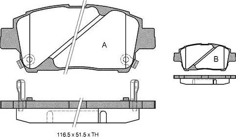 Starline BD S321 - Гальмівні колодки, дискові гальма autocars.com.ua