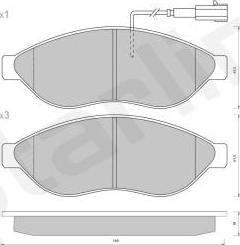 Starline BD S406 - Тормозные колодки, дисковые, комплект autodnr.net