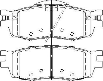 Starline BD S457 - Гальмівні колодки, дискові гальма autocars.com.ua