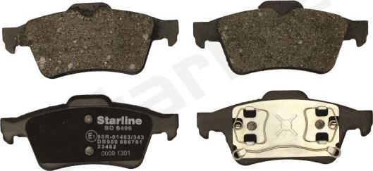 Starline BD S829P - Тормозные колодки, дисковые, комплект avtokuzovplus.com.ua