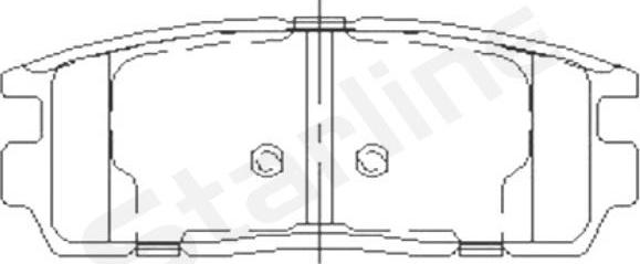 Starline BD S851P - Гальмівні колодки, дискові гальма autocars.com.ua