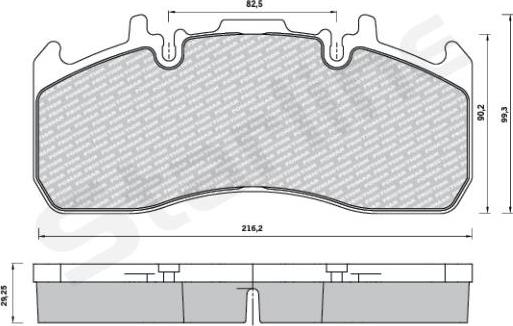 Starline BD T023 - Гальмівні колодки, дискові гальма autocars.com.ua