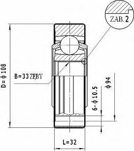 Statim CW.049 - Шарнірний комплект, ШРУС, приводний вал autocars.com.ua