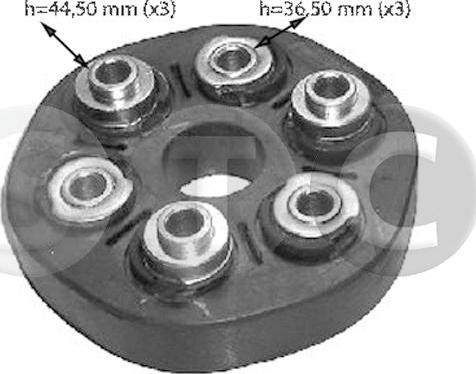 STC T404417 - Шарнір, поздовжній вал autocars.com.ua