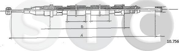 STC T480554 - Трос, гальмівна система autocars.com.ua
