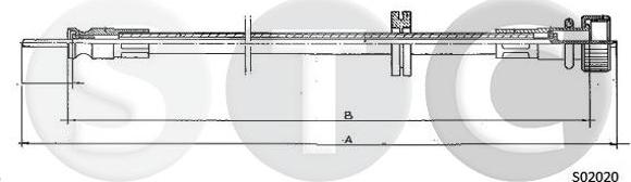 STC T480623 - Тросик спідометра autocars.com.ua