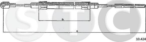 STC T480635 - Трос, гальмівна система autocars.com.ua