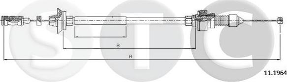 STC T480900 - Тросик газу autocars.com.ua