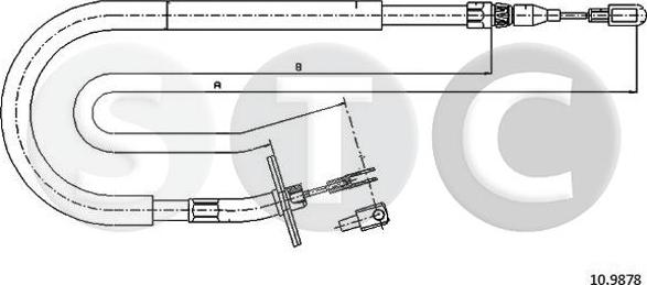 STC T480966 - Тросик, cтояночный тормоз avtokuzovplus.com.ua