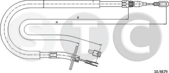 STC T480967 - Тросик, cтояночный тормоз avtokuzovplus.com.ua