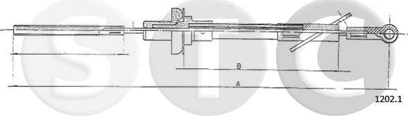 STC T481054 - Трос, управління зчепленням autocars.com.ua