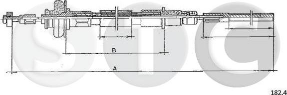 STC T481065 - Трос, управління зчепленням autocars.com.ua