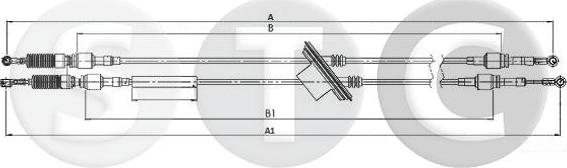 STC T481161 - Трос, ступінчаста коробка передач autocars.com.ua