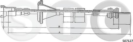 STC T481240 - Тросик спідометра autocars.com.ua