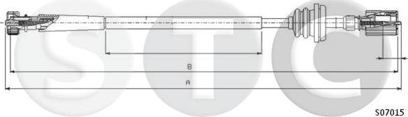 STC T481243 - Тросик спідометра autocars.com.ua