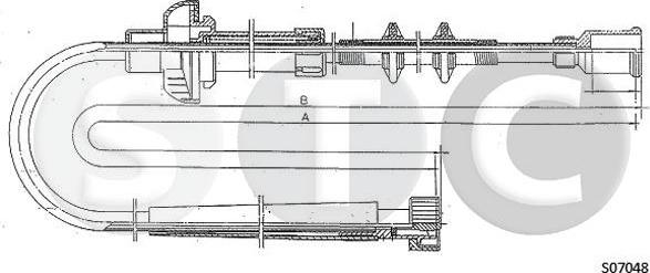 STC T481244 - Тросик спідометра autocars.com.ua