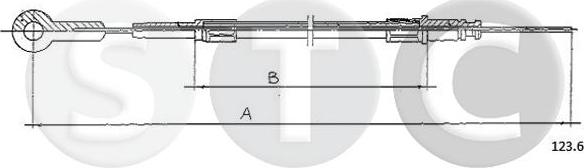 STC T481413 - Тросик газу autocars.com.ua