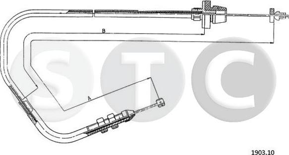 STC T481499 - Тросик газу autocars.com.ua