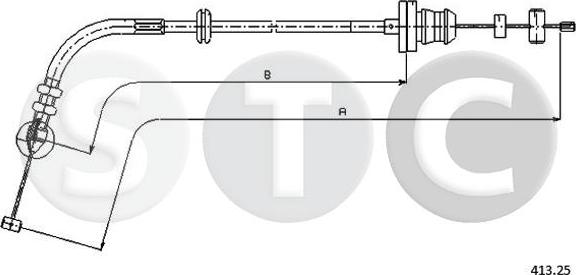 STC T481512 - Тросик газу autocars.com.ua