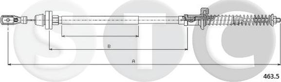 STC T481527 - Тросик газу autocars.com.ua