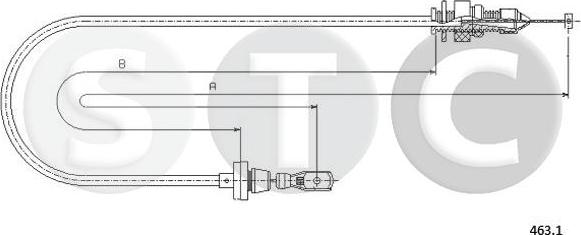 STC T481532 - Тросик газа avtokuzovplus.com.ua