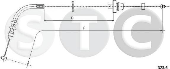 STC T481533 - Тросик газу autocars.com.ua