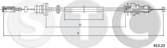 STC T481552 - Тросик газу autocars.com.ua