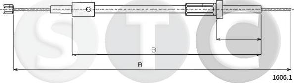 STC T481597 - Тросик замка капота autocars.com.ua