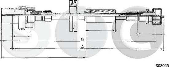 STC T481727 - Тросик спідометра autocars.com.ua