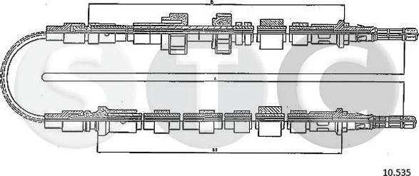 STC T481764 - Трос, гальмівна система autocars.com.ua