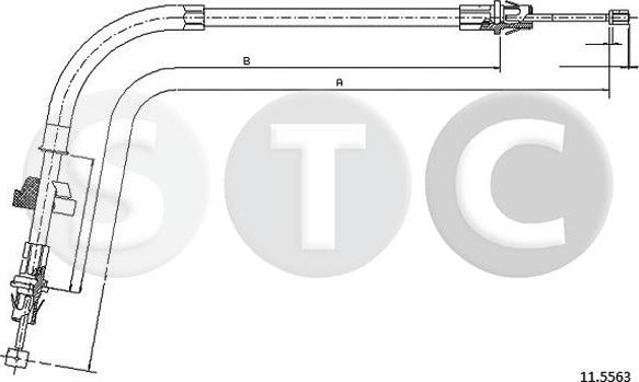 STC T481813 - Тросик, cтояночный тормоз avtokuzovplus.com.ua