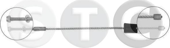 STC T481820 - Тросик, cтояночный тормоз autodnr.net