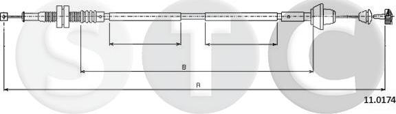 STC T481909 - Тросик газу autocars.com.ua