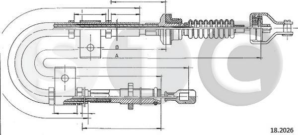STC T482239 - Трос, управління зчепленням autocars.com.ua
