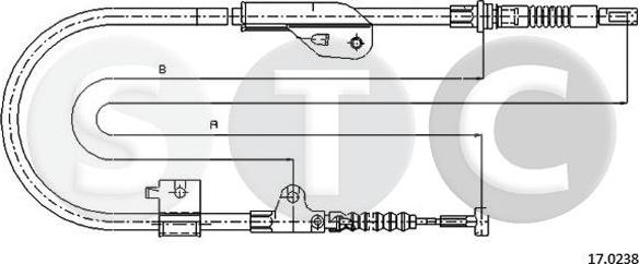 STC T482324 - Трос, гальмівна система autocars.com.ua