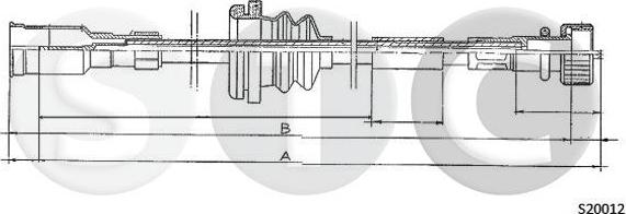 STC T482432 - Тросик спідометра autocars.com.ua