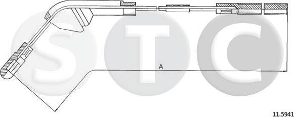 STC T482501 - Тросик, cтояночный тормоз avtokuzovplus.com.ua