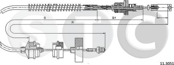 STC T482717 - Трос, управління зчепленням autocars.com.ua