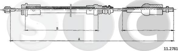 STC T482918 - Трос, управління зчепленням autocars.com.ua