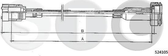 STC T482980 - Тросик спідометра autocars.com.ua