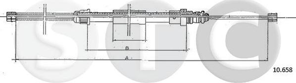 STC T482999 - Трос, гальмівна система autocars.com.ua