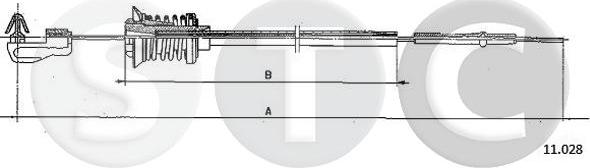 STC T483135 - Тросик газу autocars.com.ua