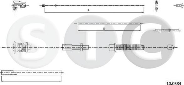 STC T483141 - Тросик газу autocars.com.ua