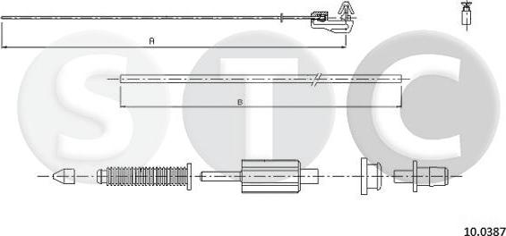 STC T483200 - Тросик газу autocars.com.ua