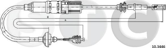 STC T483229 - Трос, управление сцеплением avtokuzovplus.com.ua