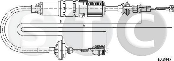 STC T483232 - Трос, управління зчепленням autocars.com.ua