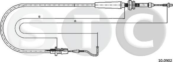 STC T483274 - Тросик газу autocars.com.ua